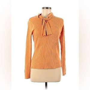 Sag Harbor - Orange Sweater Blouse